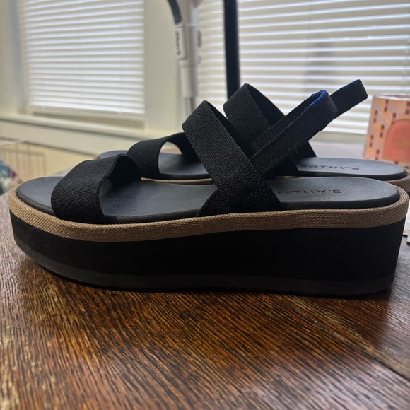 Rothy’s Lightweight Wedge Sandal in Pepper, Women’s Size 10 - Picture 3 of 4